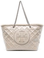 Tory Burch sac cabas Ella en cuir - Gris