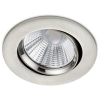 LED Inbouwspot Rond 5W Dimbaar Warm Wit 3000K Mat Nikkel Ø80mm