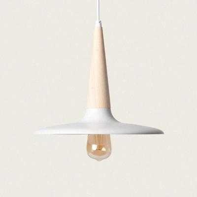Hanglamp hout en metaal met E27 fitting &apos;Russel&apos;