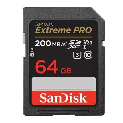 SanDisk SanDisk 64GB SD Extreme Pro UHS-I U3 V30 200MB/s (Nieuw)