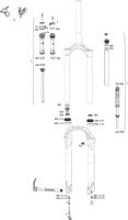 ROCKSHOX verende voorvork "judy silver tk" 27,5" boost susp.fork rs judy sil.tk 130mm black