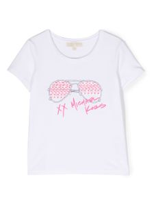 Michael Kors Kids graphic logo-print T-shirt - Blanc