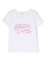 Michael Kors Kids graphic logo-print T-shirt - Blanc - thumbnail