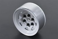 RC4WD Stamped Steel Single 1.55 Stock White Beadlock Wheel (Z-Q0009)