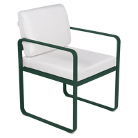 Fermob Bellevie dining armchair tuinstoel Cedar green - Off-White