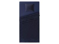 LIVARNO home 3-delig satijnen dekbedovertrekset (blauw paisley)