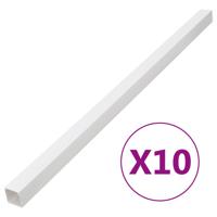 VidaXL Kabelgoot 40x25 mm 10 m pvc