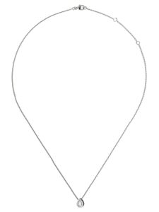 DE BEERS collier Aria à pendentif en or blanc 18ct pavé de diamants - Argent