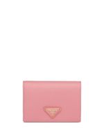 Prada petit portefeuille pliant - Rose - thumbnail