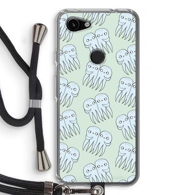 Octopussen: Pixel 3a Transparant Hoesje met koord