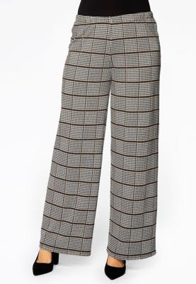 Yoek Trousers PRINCE DE GALLES | Bruin | Maat 54/56