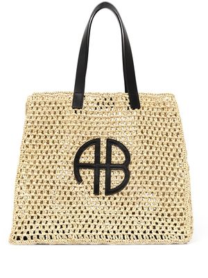 ANINE BING grand sac cabas Rio - Tons neutres
