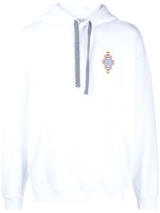 Marcelo Burlon County of Milan hoodie à logo croix brodé - Blanc