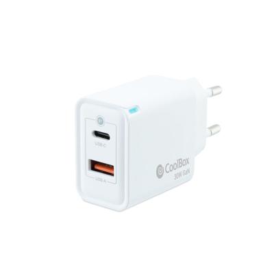 Oplader CoolBox COO-CUP-30CA Wit 20 W