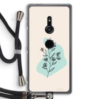 Violets are blue: Sony Xperia XZ2 Transparant Hoesje met koord