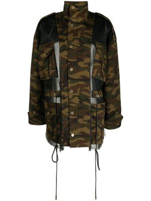 Monse veste à motif camouflage - Noir