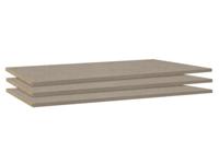 Legplank SLIDO 65 cm natuurlijke linnen (lot van 3)