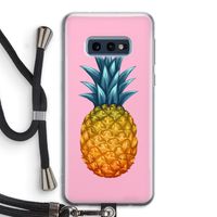 Grote ananas: Samsung Galaxy S10e Transparant Hoesje met koord