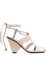 Fabiana Filippi sandales en cuir 100 mm - Tons neutres