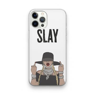 Slay All Day: iPhone 12 Pro Transparant Hoesje
