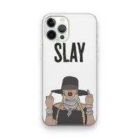 Slay All Day: iPhone 12 Pro Transparant Hoesje