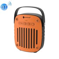 NewRixing NR-4014 buiten draagbare hand bediende Bluetooth Speaker met Hands-Free Call functie ondersteuning TF kaart & USB & FM & AUX (oranje)
