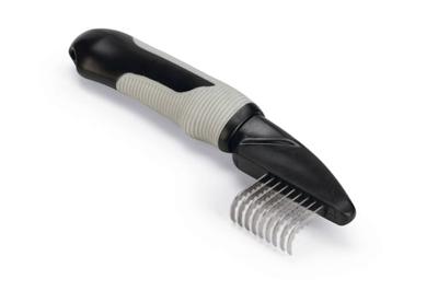 Beeztees Beeztees Klittenkam Middel Zwart/Grijs (19cm)