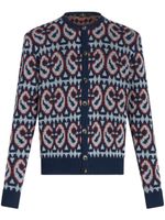 ETRO cardigan à motif cachemire - Bleu