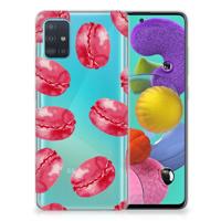 Samsung Galaxy A51 | Siliconen Case | Pink Macarons