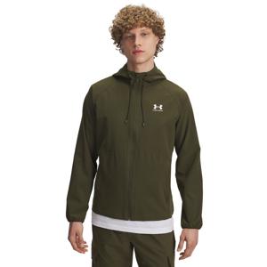 Under Armour Stretch Woven Windbreaker Full-Zip Groen Wit