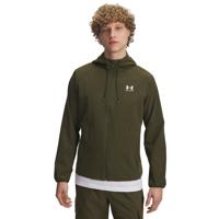 Under Armour Stretch Woven Windbreaker Full-Zip Groen Wit