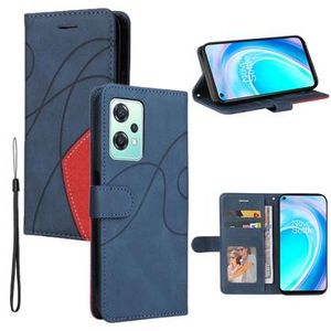 Bi-Color Series OnePlus Nord CE 2 Lite 5G Wallet Case - Blauw