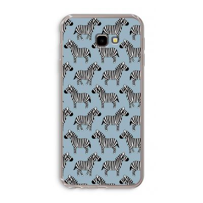 Zebra: Samsung Galaxy J4 Plus Transparant Hoesje