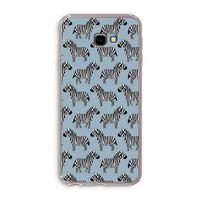 Zebra: Samsung Galaxy J4 Plus Transparant Hoesje