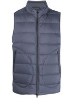 Herno gilet matelassé à col montant - Bleu