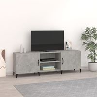 Tv-meubel 150x30x50 cm bewerkt hout betongrijs