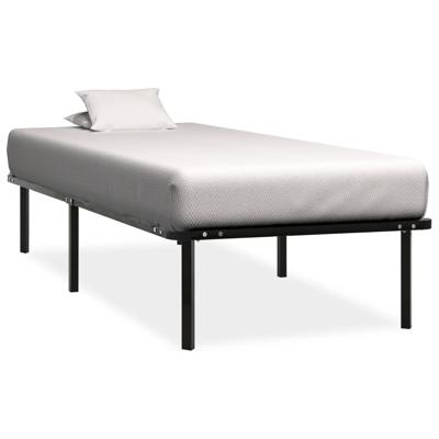 Bedframe metaal zwart 100x200 cm