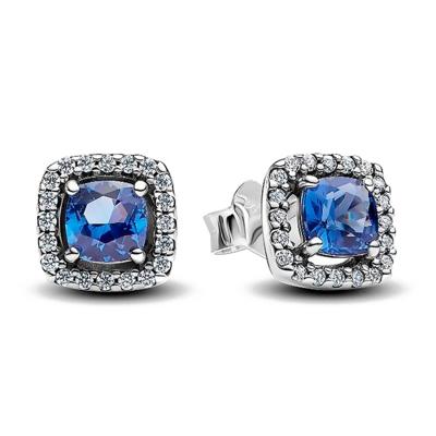 Dames oorbellen Pandora 293551C01 Blauw Zilverkleurig