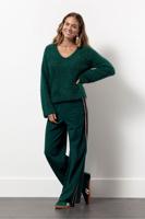 Lexie bnd tape trousers - bottle green - 13190