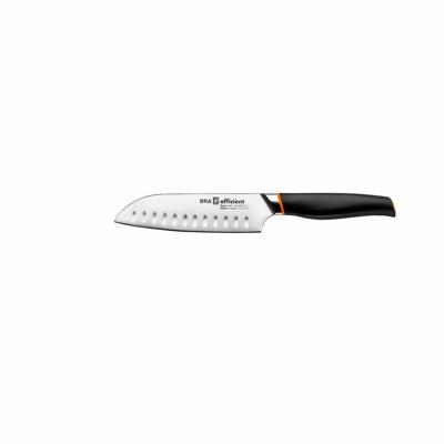 Santoku-mes BRA A198003 Zwart Grijs Roestvrij staal