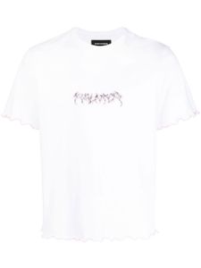 Palmer t-shirt à logo imprimé - Blanc