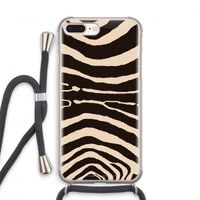 Arizona Zebra: iPhone 7 PLUS Transparant Hoesje met koord