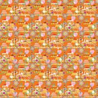 Vaessen Creative • coco-ton katoen stof 45x50cm so cute oranje patisserie