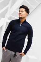 Quotrell Palace Knitted Halfzip Sweater Heren Donkerblauw - Maat XL - Kleur: Donkerblauw | Soccerfanshop Quotrell Palace Knitted Halfzip Sweater Heren Donkerblauw - Maat XL - Kleur: Donkerblauw | Soccerfanshop