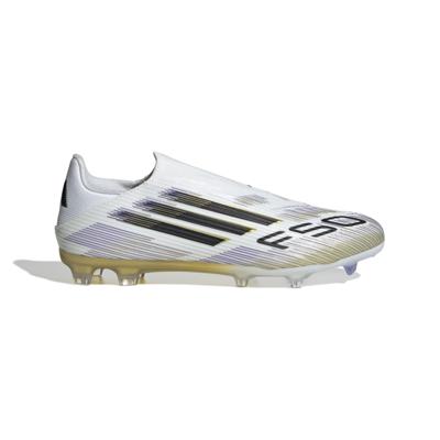 adidas F50 League Veterloze Gras / Kunstgras Voetbalschoenen (MG) Wit Zwart Goud