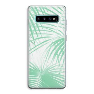 Palmbladeren: Samsung Galaxy S10 Plus Transparant Hoesje
