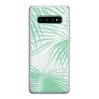 Palmbladeren: Samsung Galaxy S10 Plus Transparant Hoesje