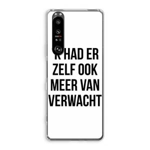 Meer verwacht: Sony Xperia 1 III Transparant Hoesje