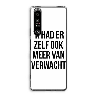 Meer verwacht: Sony Xperia 1 III Transparant Hoesje