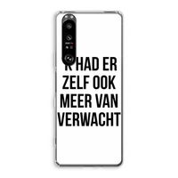 Meer verwacht: Sony Xperia 1 III Transparant Hoesje